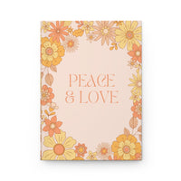 Peace and Love Hardcover Journal Matte