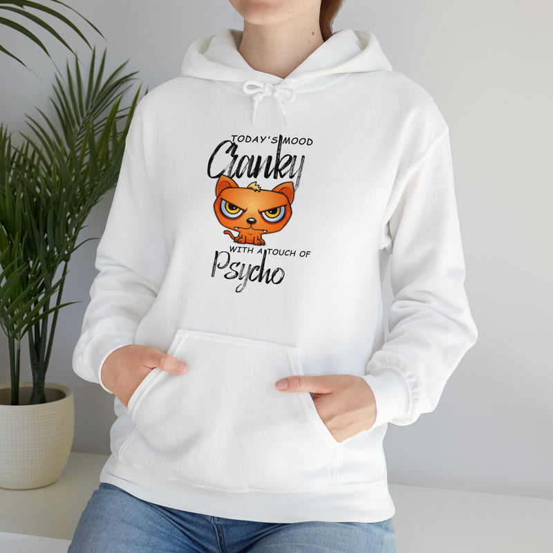 Todays Mood:  Cranky With a Touch of Psycho Hooded Sweatshirt