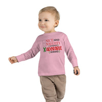 Nice, Naughty, Adorable Toddler Long Sleeve Tee