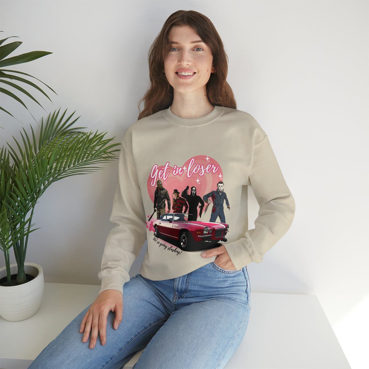 Get In Loser, We're Going Slashing Unisex Heavy Blend™ Crewneck Sweatshirt