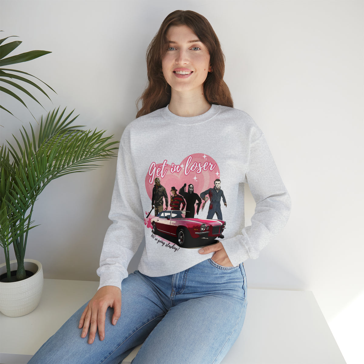 Get In Loser, We're Going Slashing Unisex Heavy Blend™ Crewneck Sweatshirt