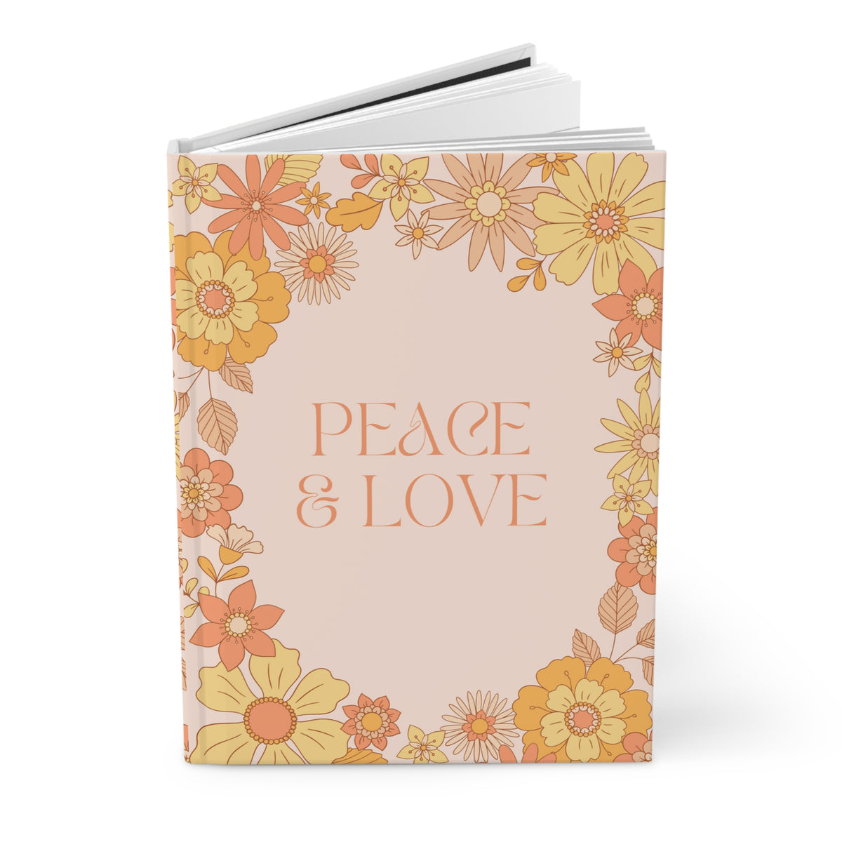 Peace and Love Hardcover Journal Matte