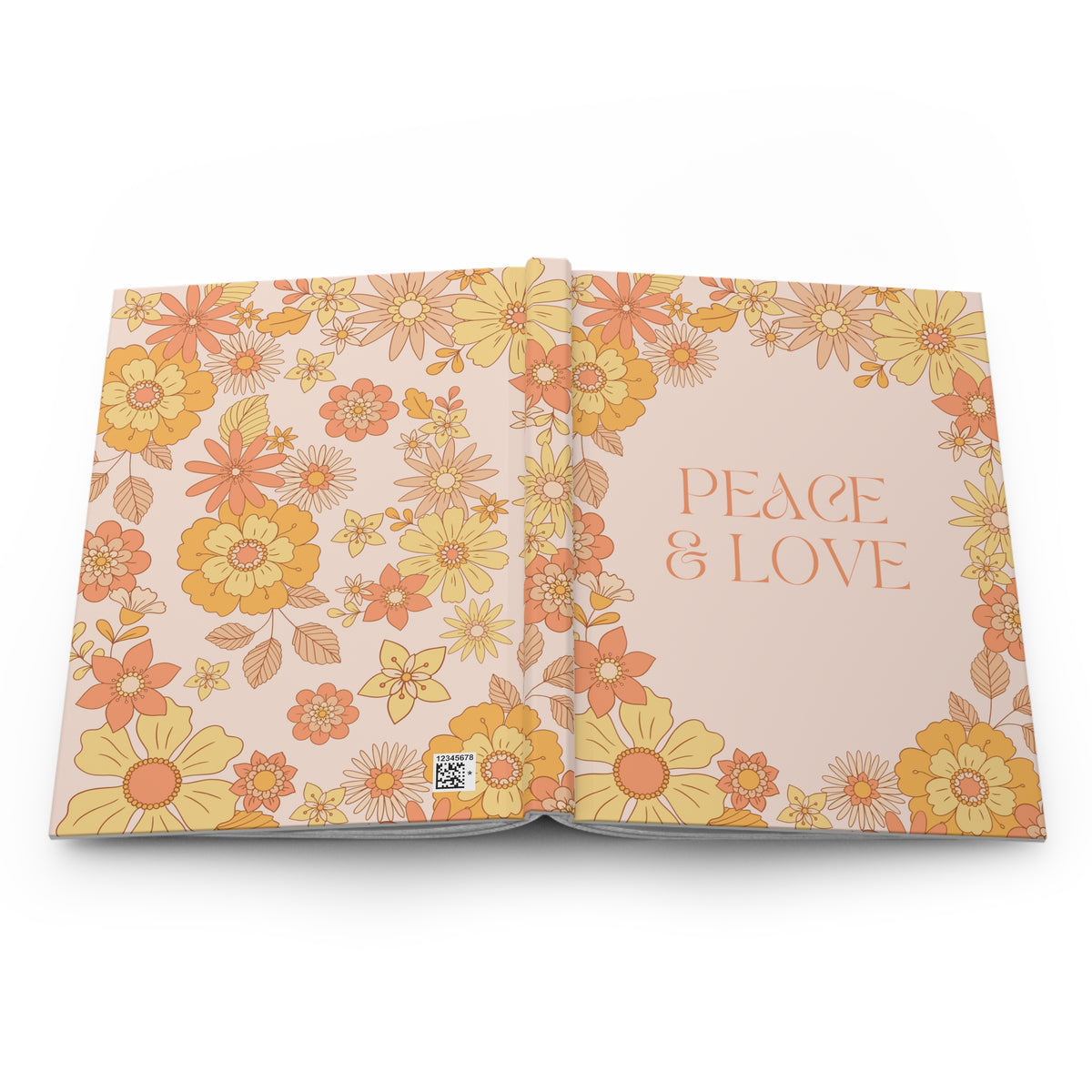 Peace and Love Hardcover Journal Matte