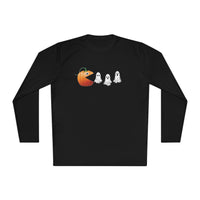 Pumpkin Eating Ghost Shirt Lightweight Long Sleeve Tee