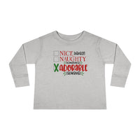 Nice, Naughty, Adorable Toddler Long Sleeve Tee