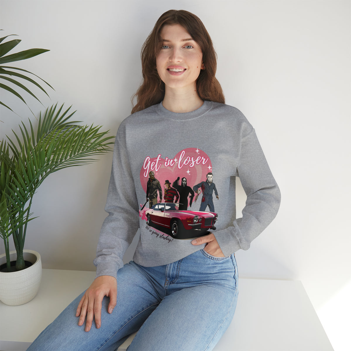 Get In Loser, We're Going Slashing Unisex Heavy Blend™ Crewneck Sweatshirt