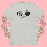 Adopt, Rescue, Love, Repeat Women's t-shirt