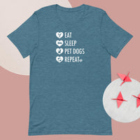 Eat, Sleep, Pet Dogs, Repeat Women's t-shirt