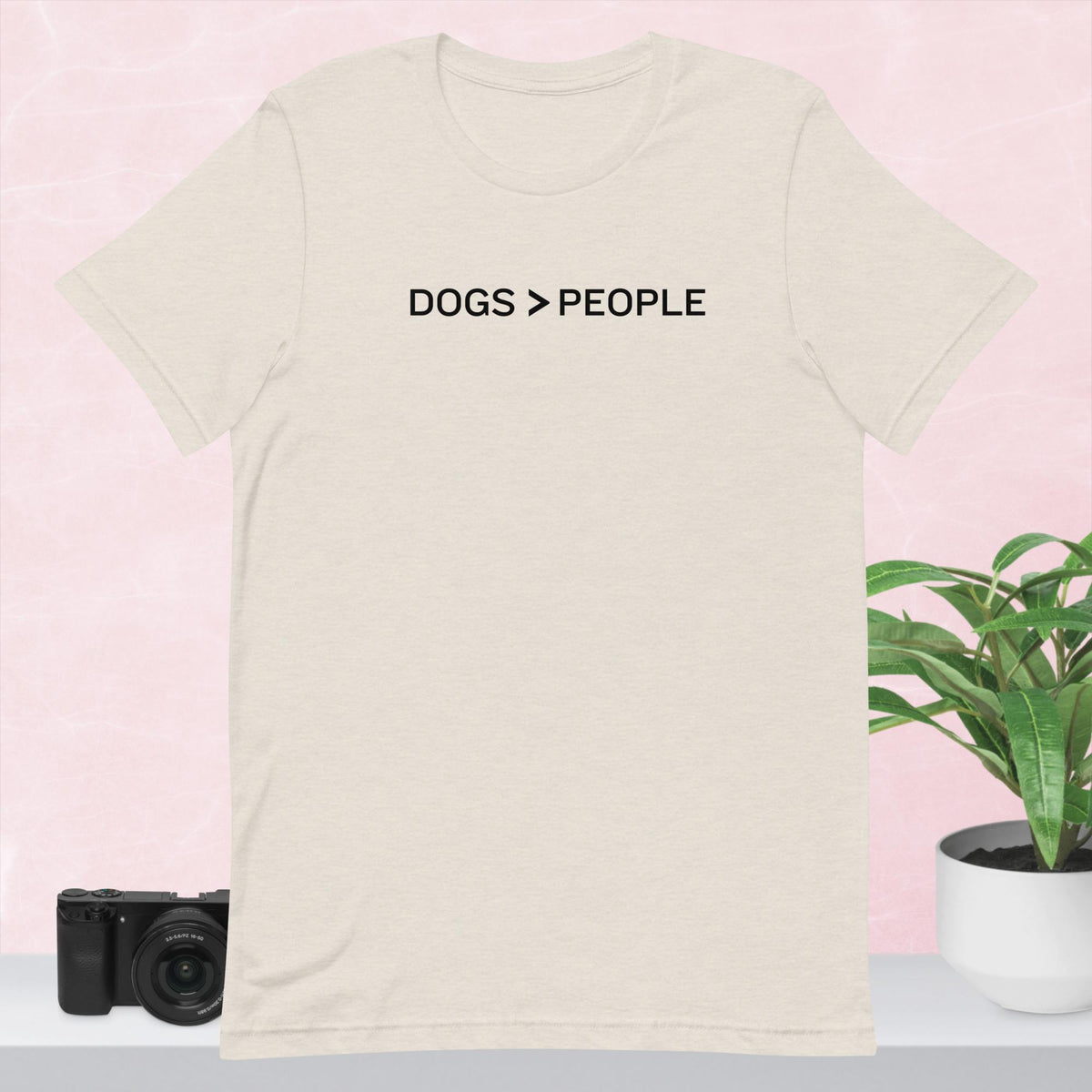 Dogs > People Unisex t-shirt