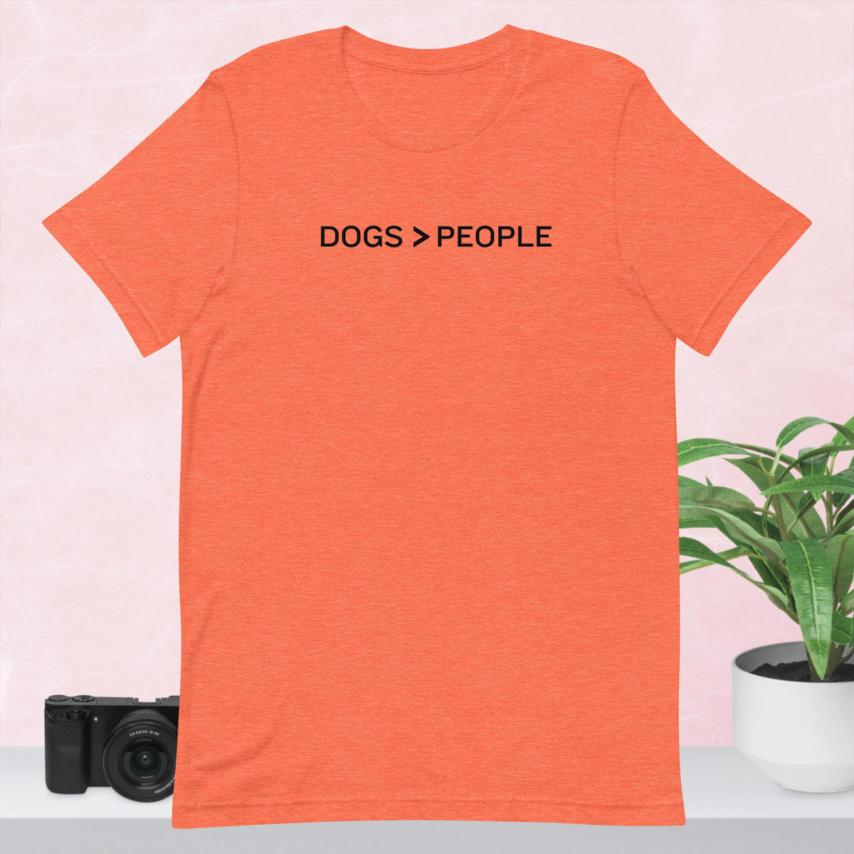 Dogs > People Unisex t-shirt