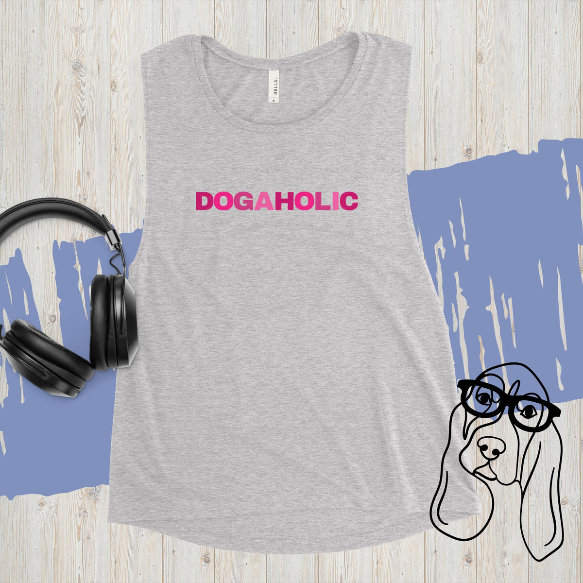 Dogaholic Ladies’ Muscle Tank