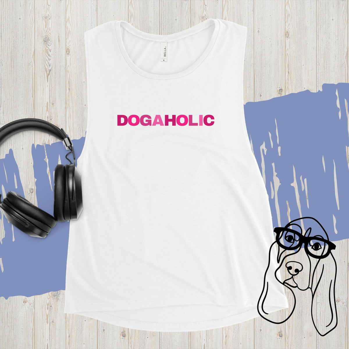 Dogaholic Ladies’ Muscle Tank