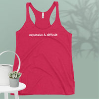 Expensive and Difficult Women's Racerback Tank